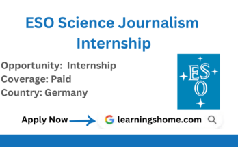 ESO Science Journalism Internship