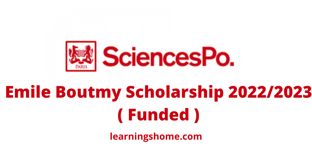 Emile Boutmy Scholarship 20222023 ( Funded