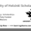 University of Helsinki Scholarships 2025 In Finland