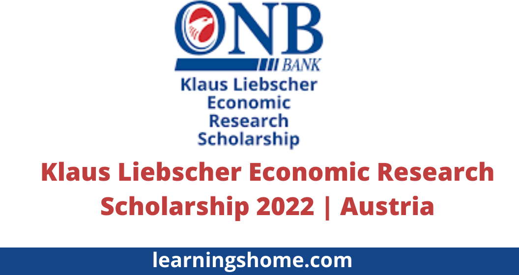 Klaus Liebscher Economic Research Scholarship 2022 | Austria