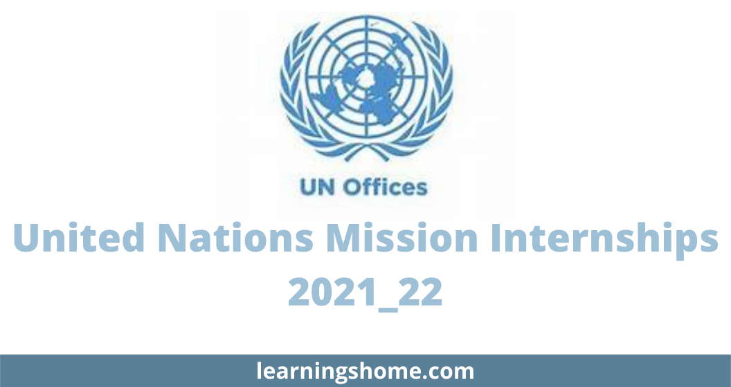 United Nations Mission Internships 2021_22