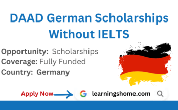 DAAD German Scholarships Without IELTS