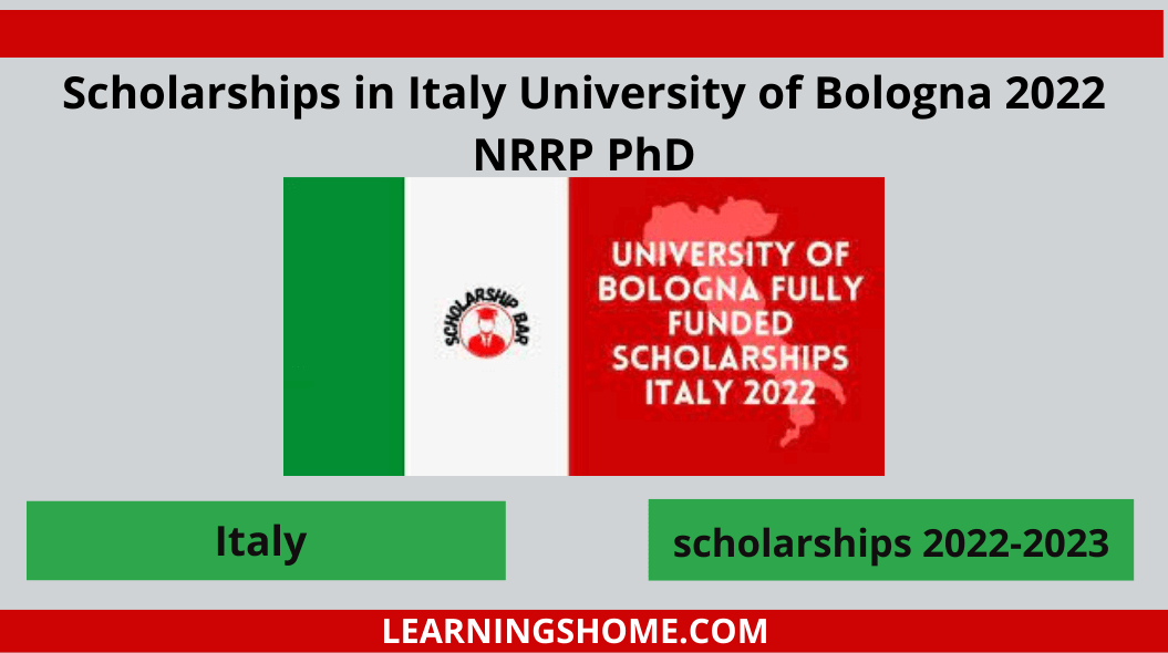 The Scholarships in Italy University of Bologna 2022, in collaboration with the NRRP, offers PhD scholarships to international students with more than 280 opportunities