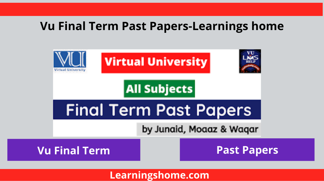 Vu Final Term Past Papers Vu final term papers by moaaz, Vu final term papers solved by moaaz, Vu final term papers by waqar siddhu, Vu past papers by junaid