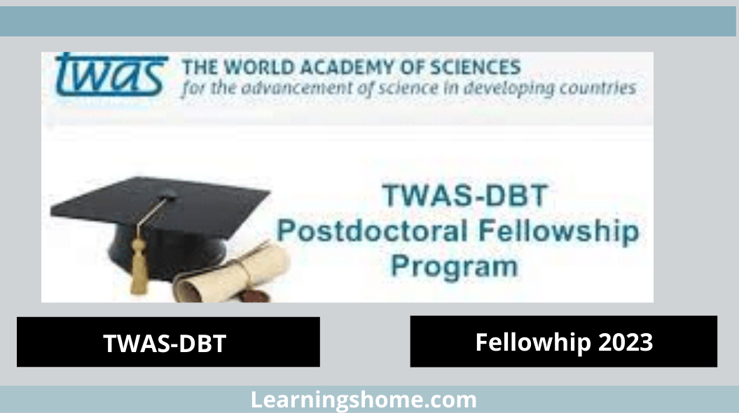 TWAS-DBT Postgraduate Fellowship Programme in collaboration with the Department of Biotechnology (DBT), Ministry of Science and Technology