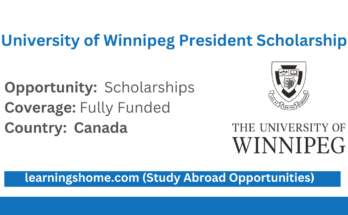 University of Winnipeg President Scholarship