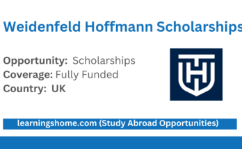 Weidenfeld Hoffmann Scholarships