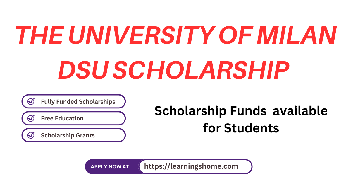 The University of Milan DSU Scholarship
