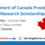 Government of Canada Postdoctoral Research Scholarship 2024