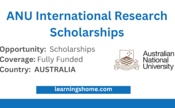 ANU International Research Scholarships