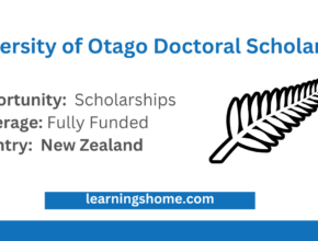 University of Otago Doctoral Scholarship