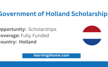 Government of Holland Scholarships