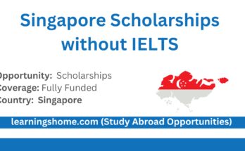 Singapore Scholarships without IELTS